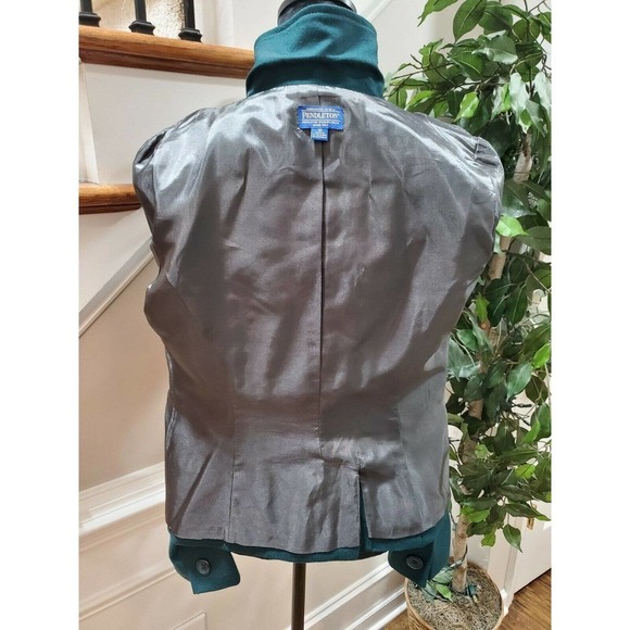 Pendleton Women's Wool Two Buttons Single Breasted Long Sleeve Blazer Size 10 - Picture 8 of 11